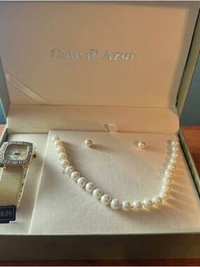 Cote d'Azur Gold Tone Quartz Watch